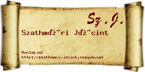 Szathmári Jácint névjegykártya